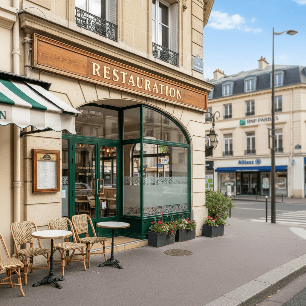 Restauration sans nuisance (Pas de conduit, réchauffage) 16 couverts à Saint-Cloud - Image 1
