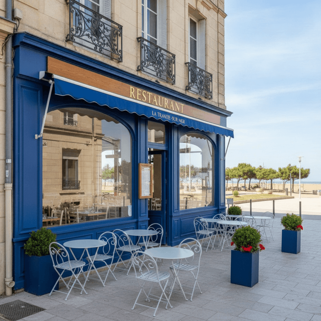Restaurant 284m² à La Tranche-Sur-Mer : terrasse - extraction - Image 1