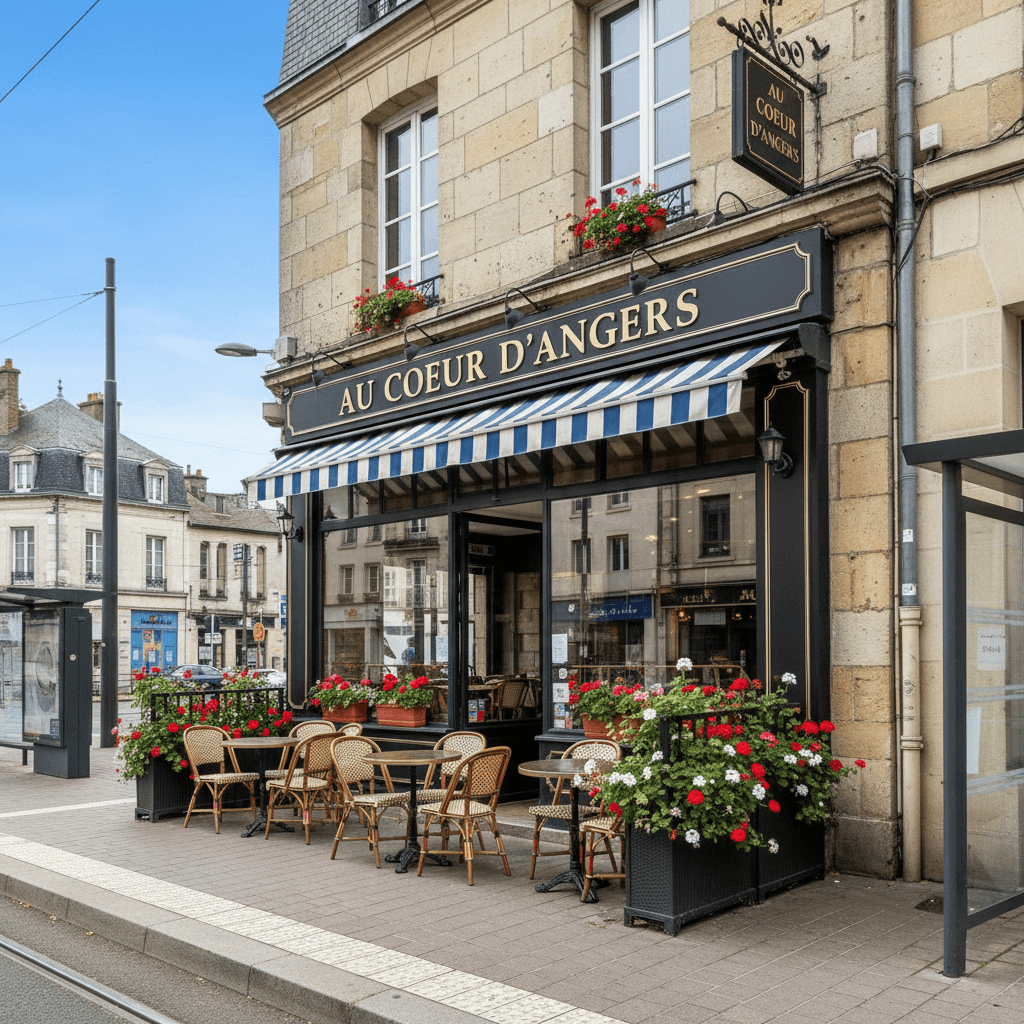 Restaurant à Angers : terrasse - extraction
