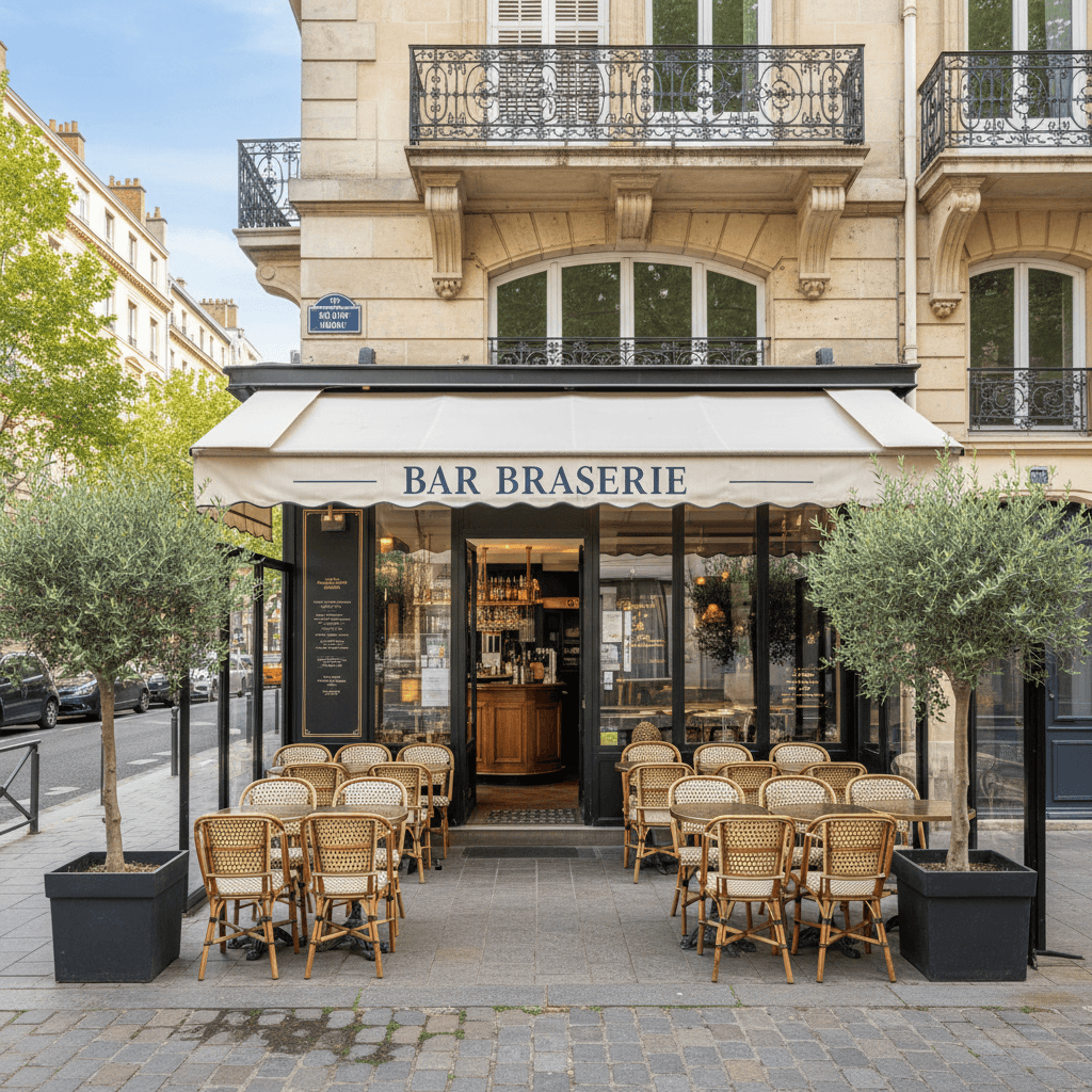 Bar-brasserie 100m² à Lyon : terrasse - licence IV