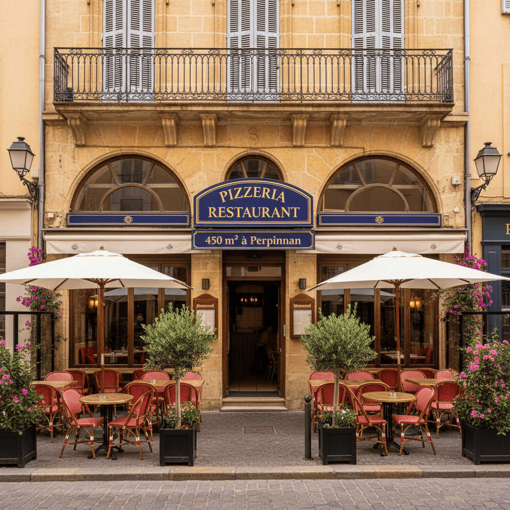 Restaurant 450m² à Perpignan : terrasse - licence IV - Image 1