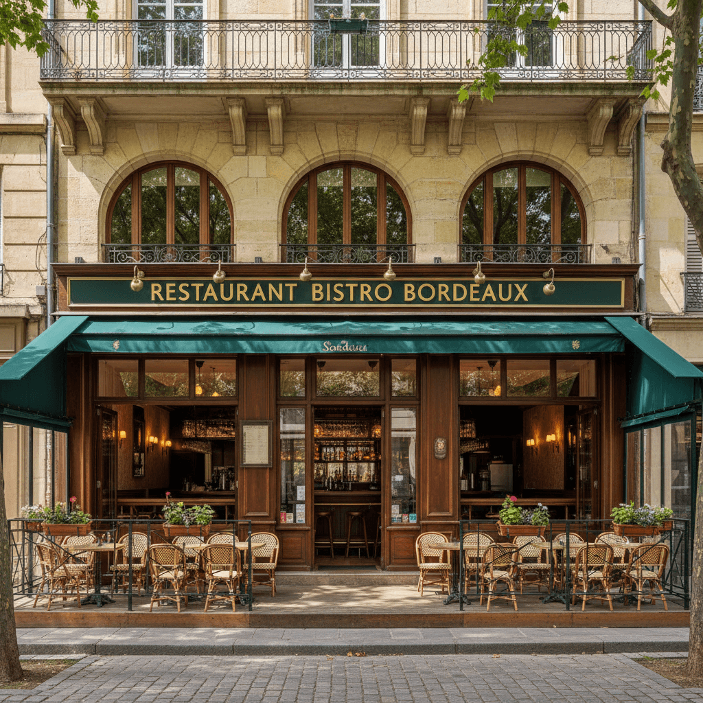 Restaurant 150m² à Bordeaux : terrasse - licence IV