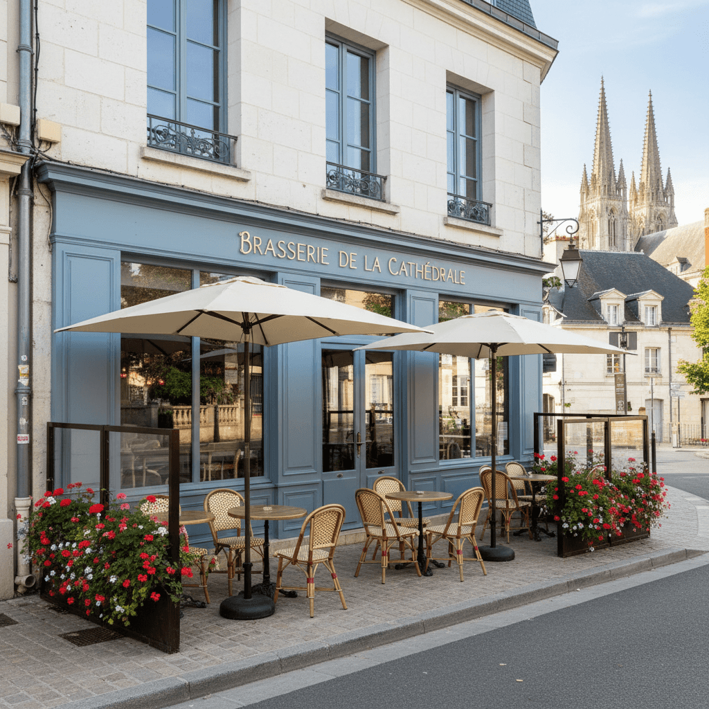 Murs et fonds 298m² à Chartres : terrasse - extraction - Image 1