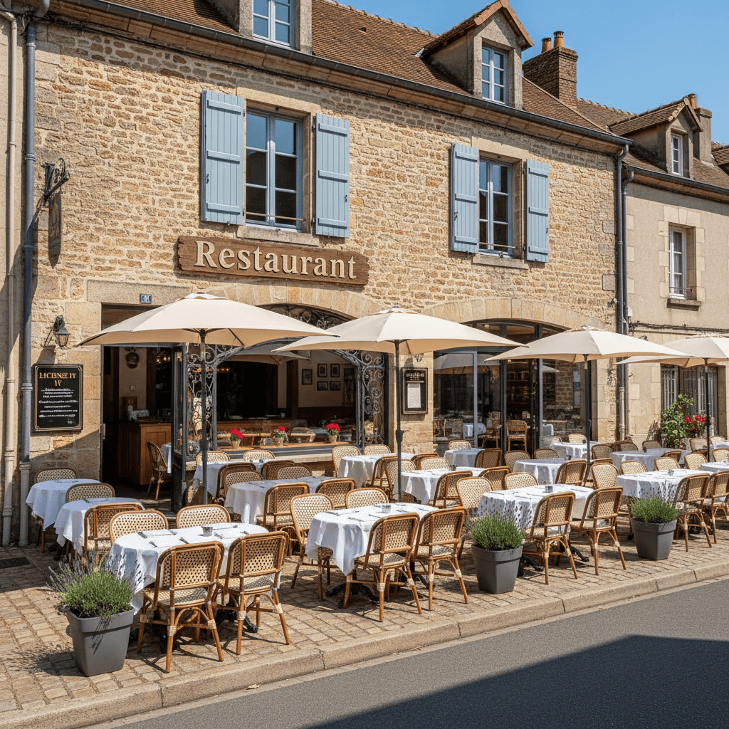 Restaurant à Cailly-Sur-Eure : terrasse - licence IV - Image 1