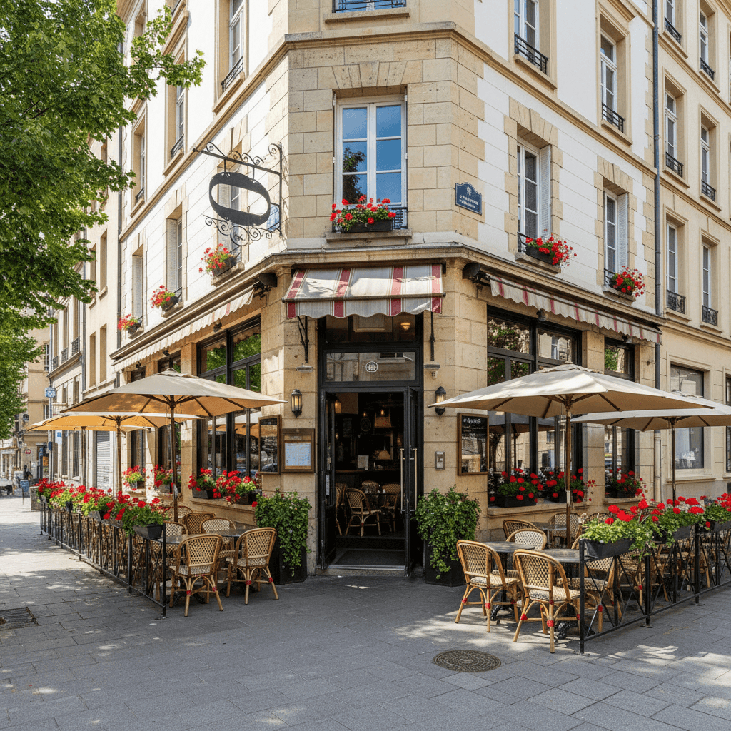 Restaurant 70m² à Lyon : terrasse - extraction - Image 1