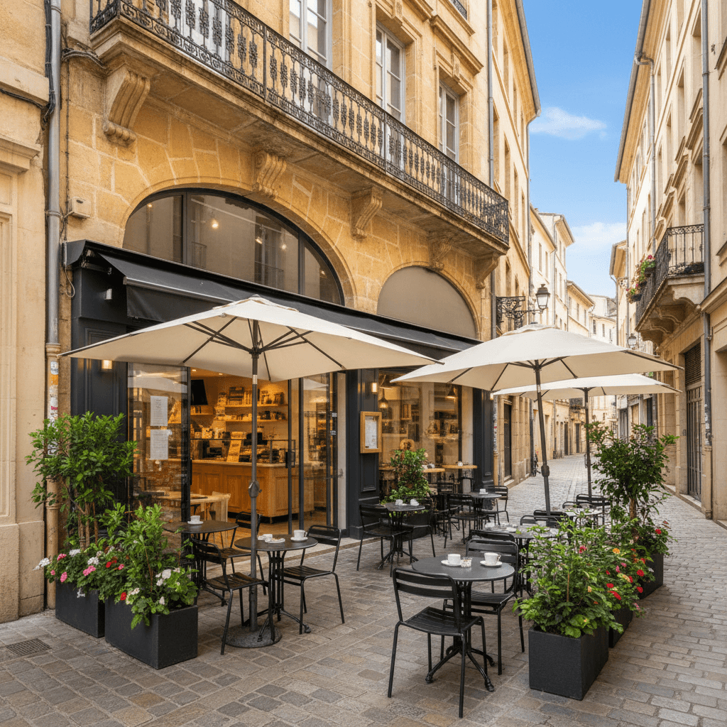 Fast-food 44m² à Montpellier : terrasse - licence IV