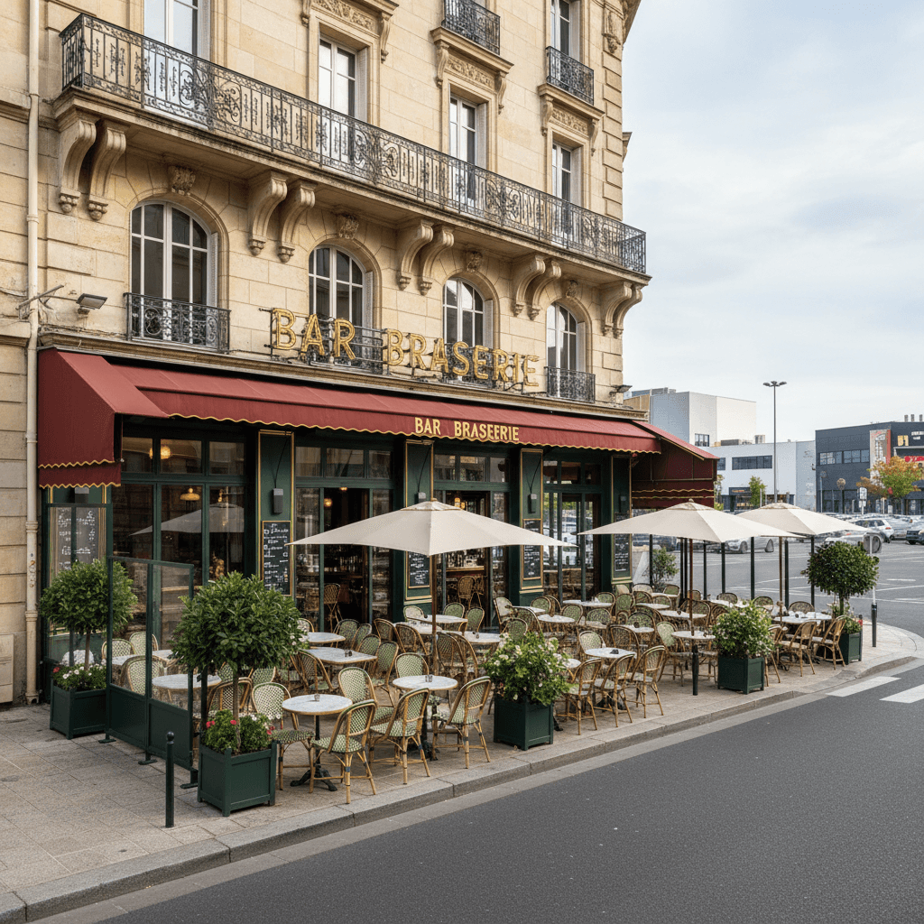 Bar-brasserie 500m² à Saint-Étienne : terrasse - licence IV - Image 1