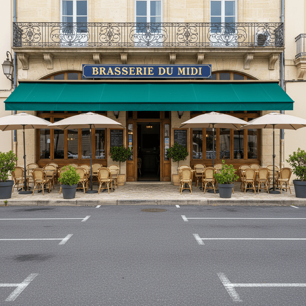 Bar-brasserie à Clermont-L'Hérault : terrasse - licence IV - Image 1