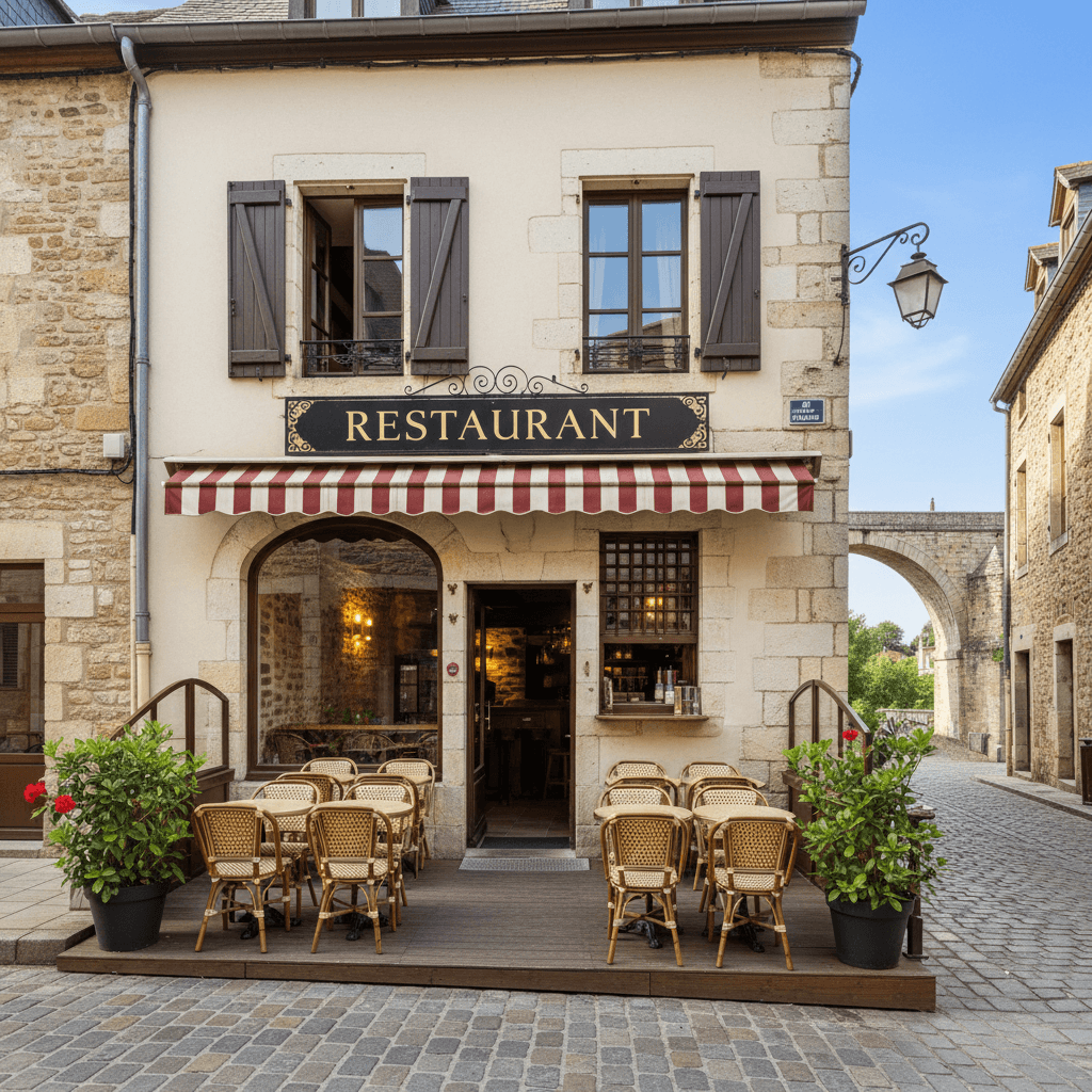 Restaurant 500m² à Millau : terrasse - licence IV - Image 1