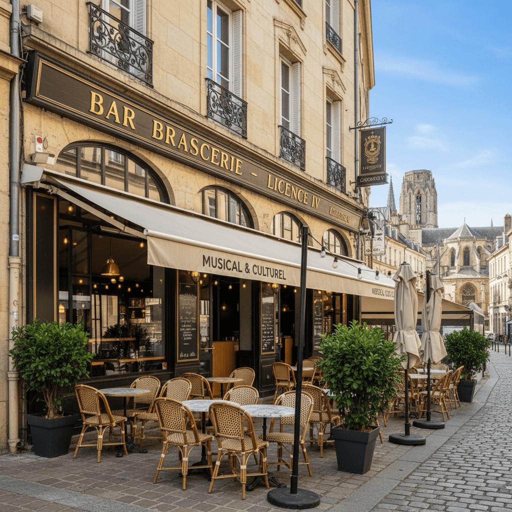 Bar-brasserie à Limoges : terrasse - licence IV