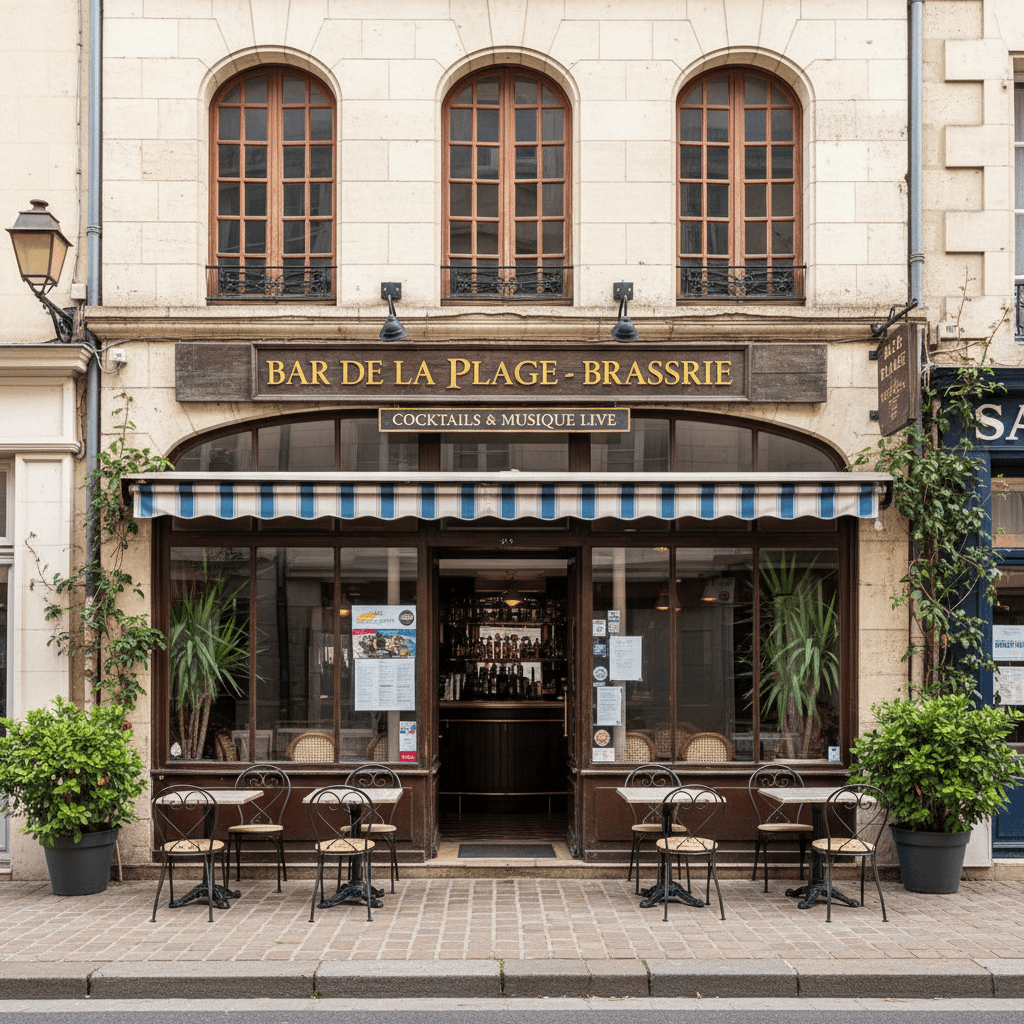 Bar-brasserie 168m² à La Rochelle : terrasse - licence IV - Image 1