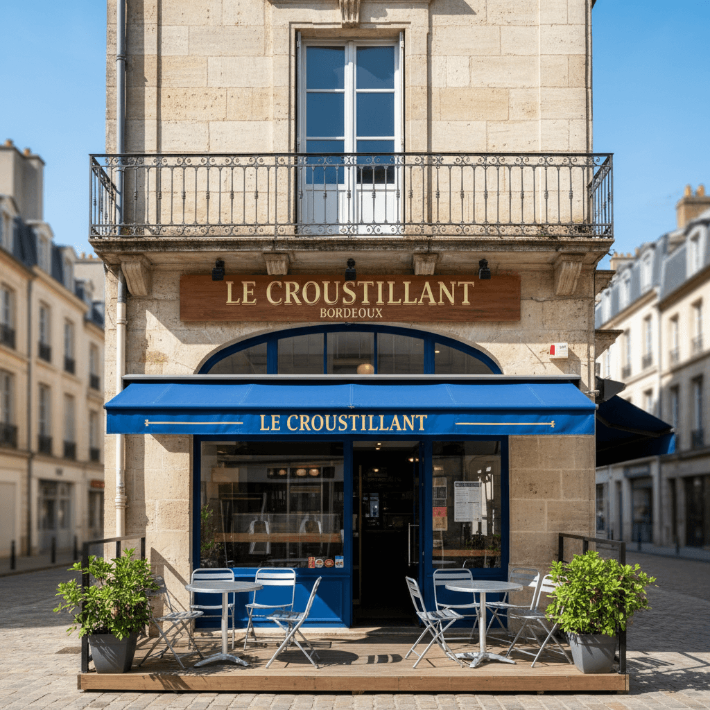 Fast-food 100m² à Bordeaux : terrasse - extraction