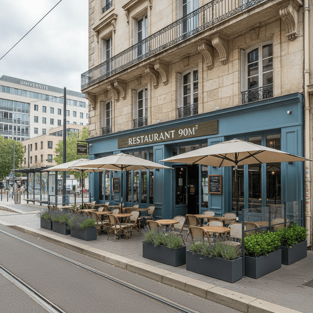 Restaurant 90m² à Montpellier : terrasse - licence IV - Image 1