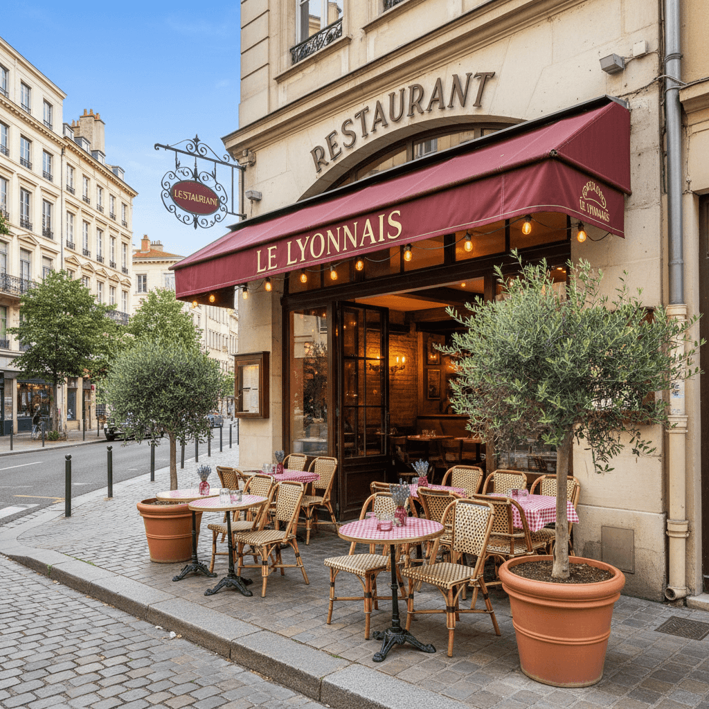 Restaurant à Lyon : terrasse - Image 1