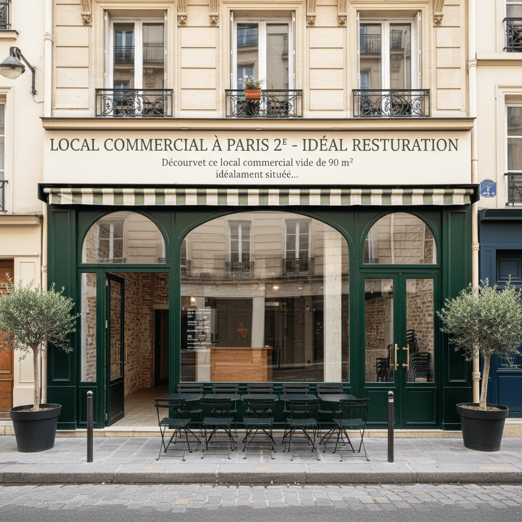 Local Commercial à Paris 2e - Idéal Restauration - Image 1