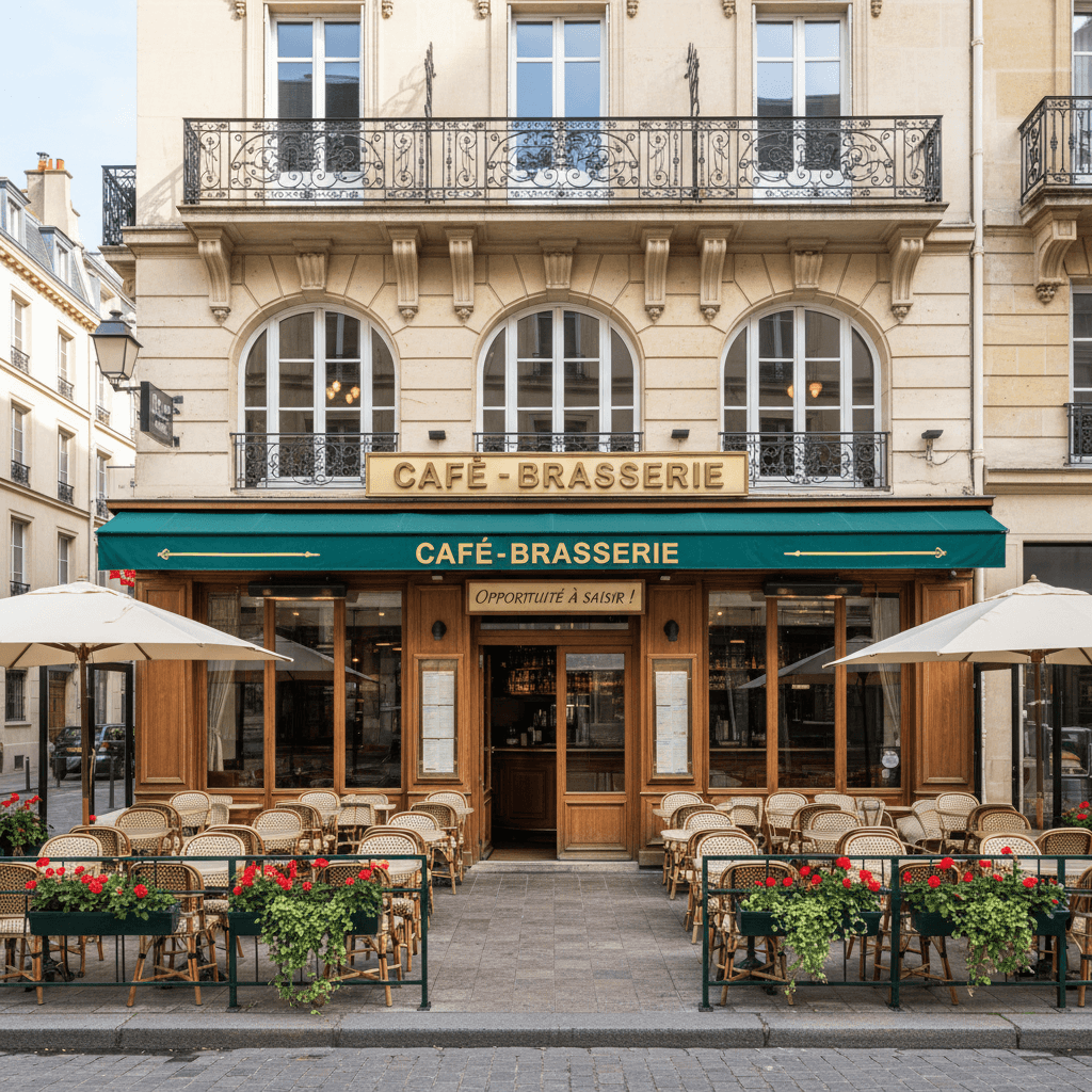 Bar-brasserie 77m² à Grenoble : terrasse - licence IV