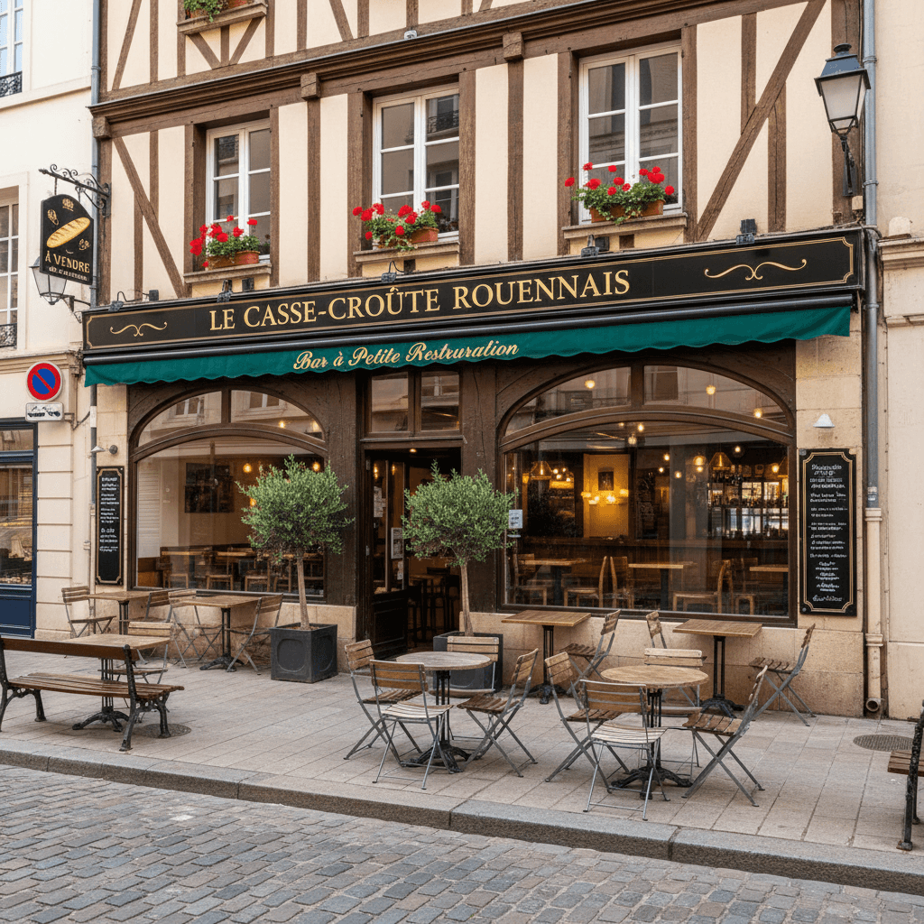 Snack à Rouen : terrasse