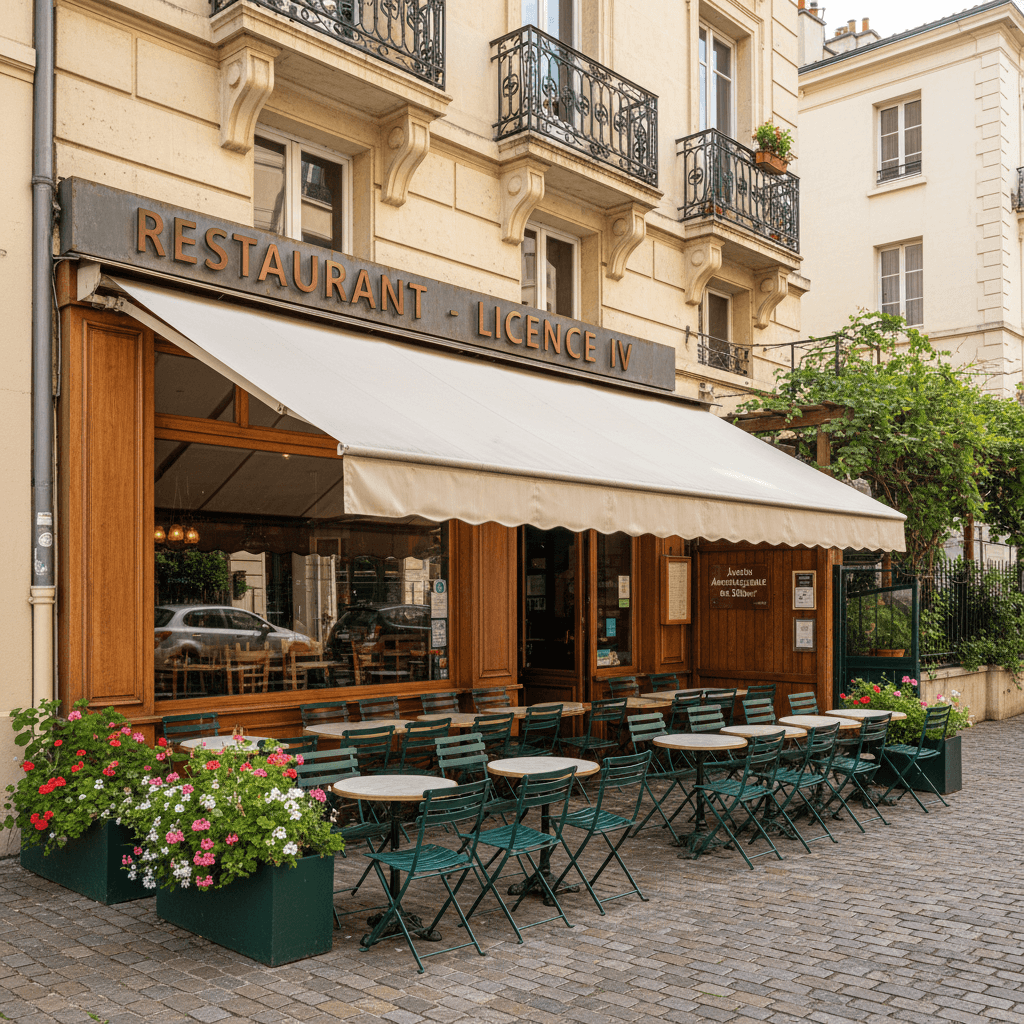 Restaurant à Lyon : terrasse - licence IV
