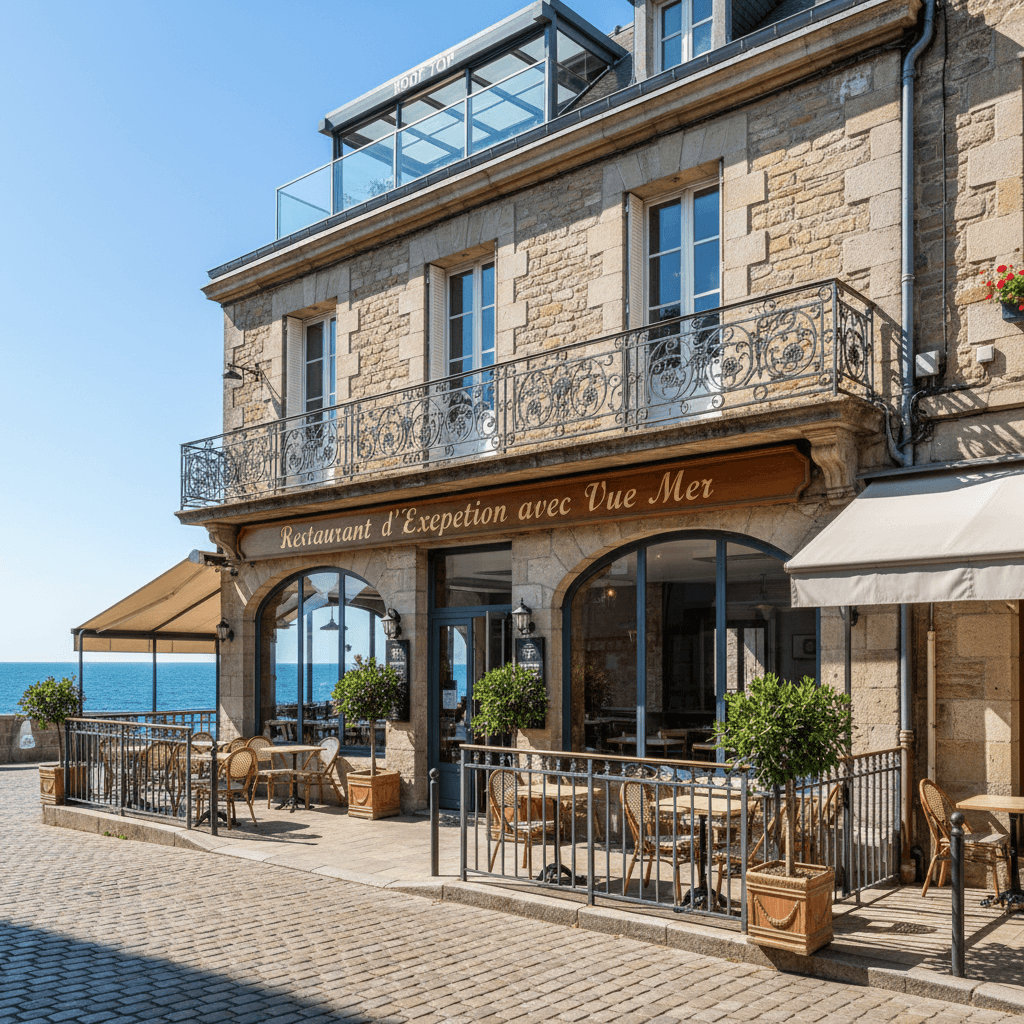 Restaurant à Saint-Lô : terrasse - extraction - Image 1