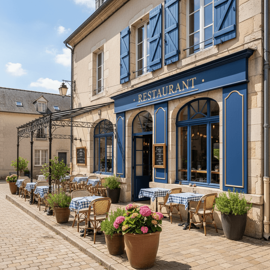 Restaurant à Mauges-Sur-Loire : terrasse - licence IV - Image 1