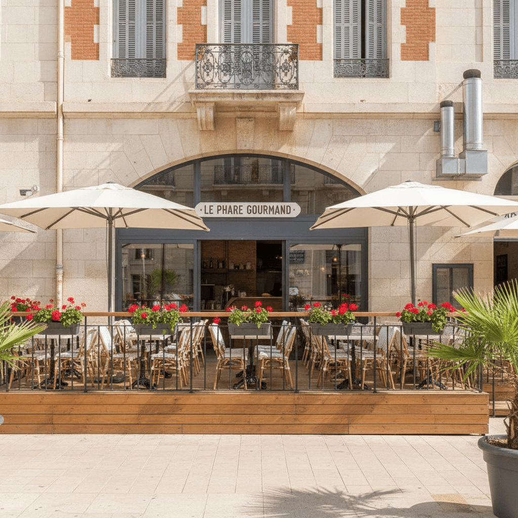 Fast-food 35m² à Marseille : terrasse - extraction