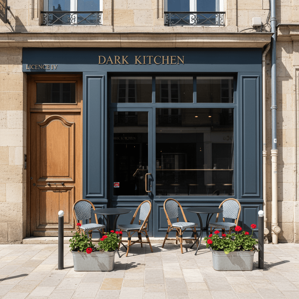 Dark kitchen 10m² à Bordeaux : terrasse - licence IV