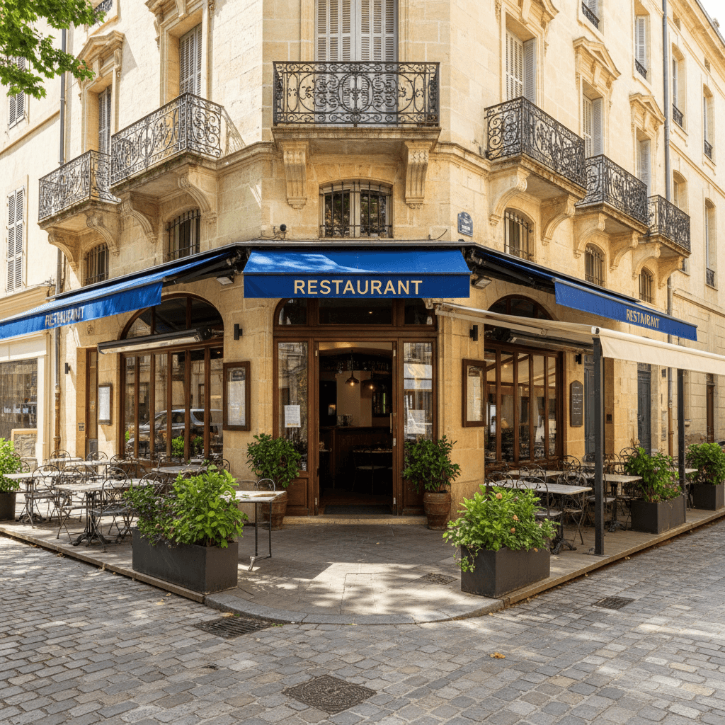 Restaurant 70m² à Montpellier : terrasse - extraction