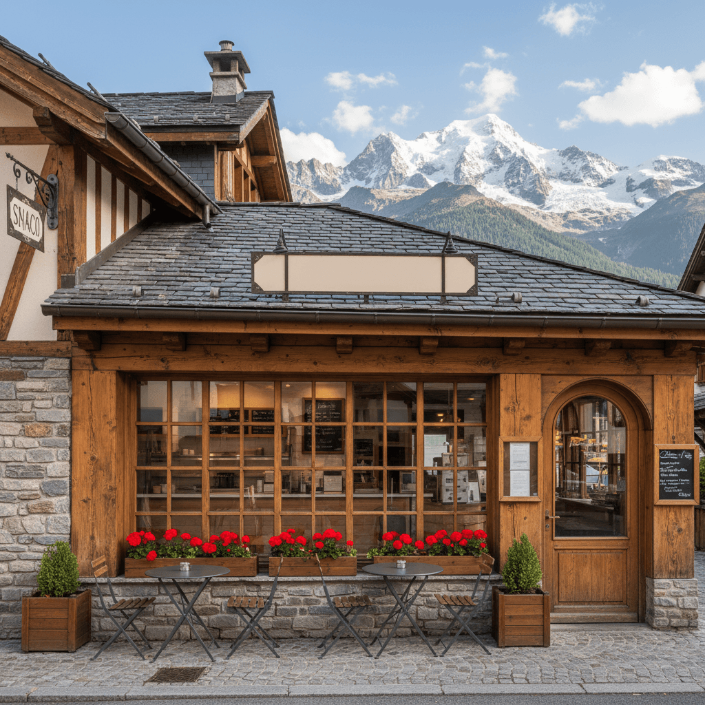 Snack à Chamonix-Mont-Blanc : terrasse - Image 1