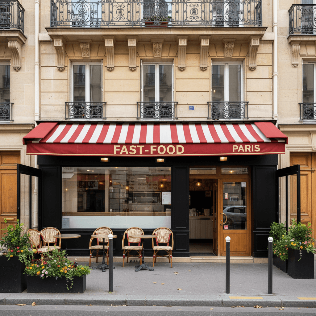 Fast-food 102m² à Paris : extraction - cave/réserve