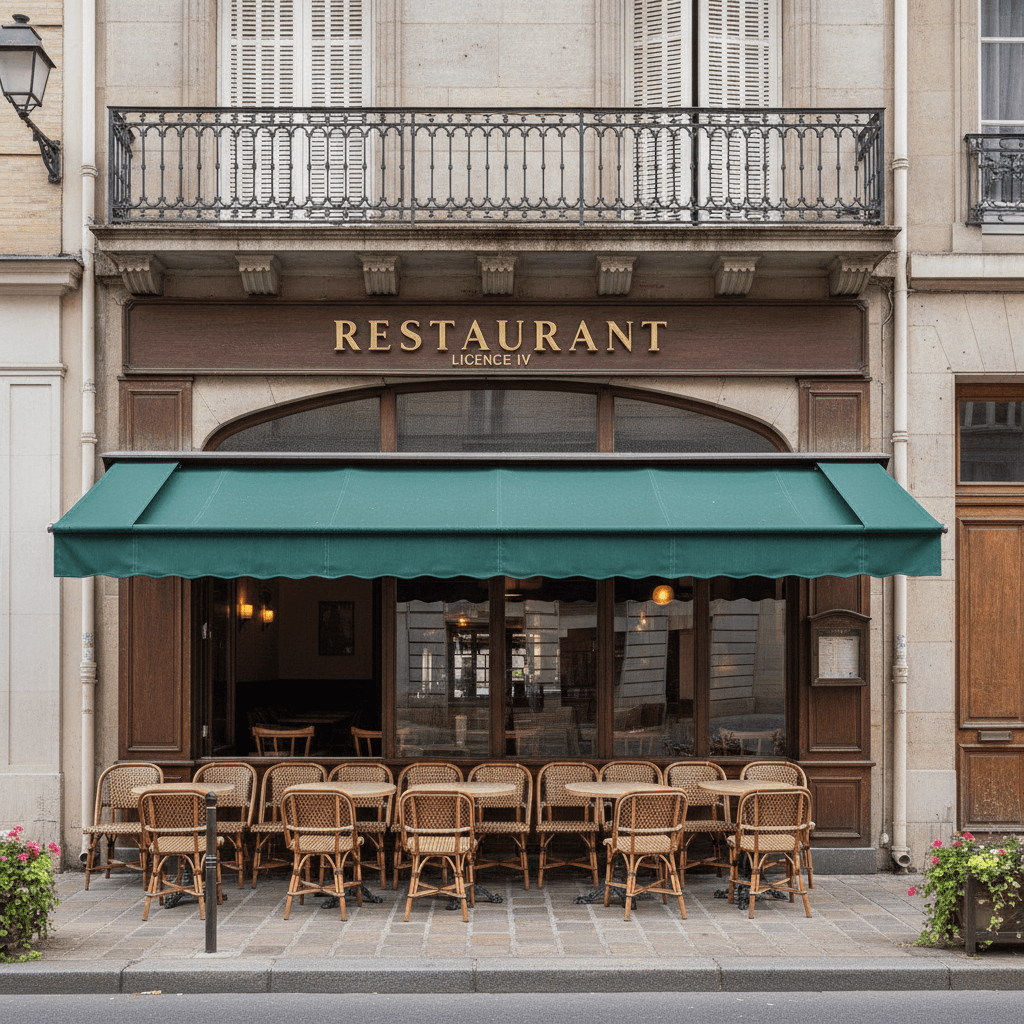 Restaurant 30 couverts à Les Pavillons-sous-Bois : terrasse - licence IV - Image 1
