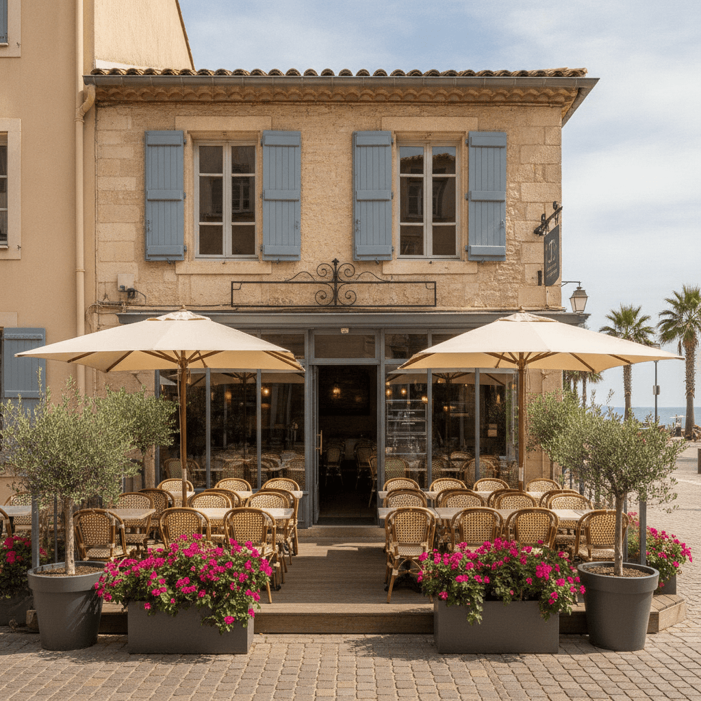 Restaurant 140m² à Toulon : terrasse - licence IV