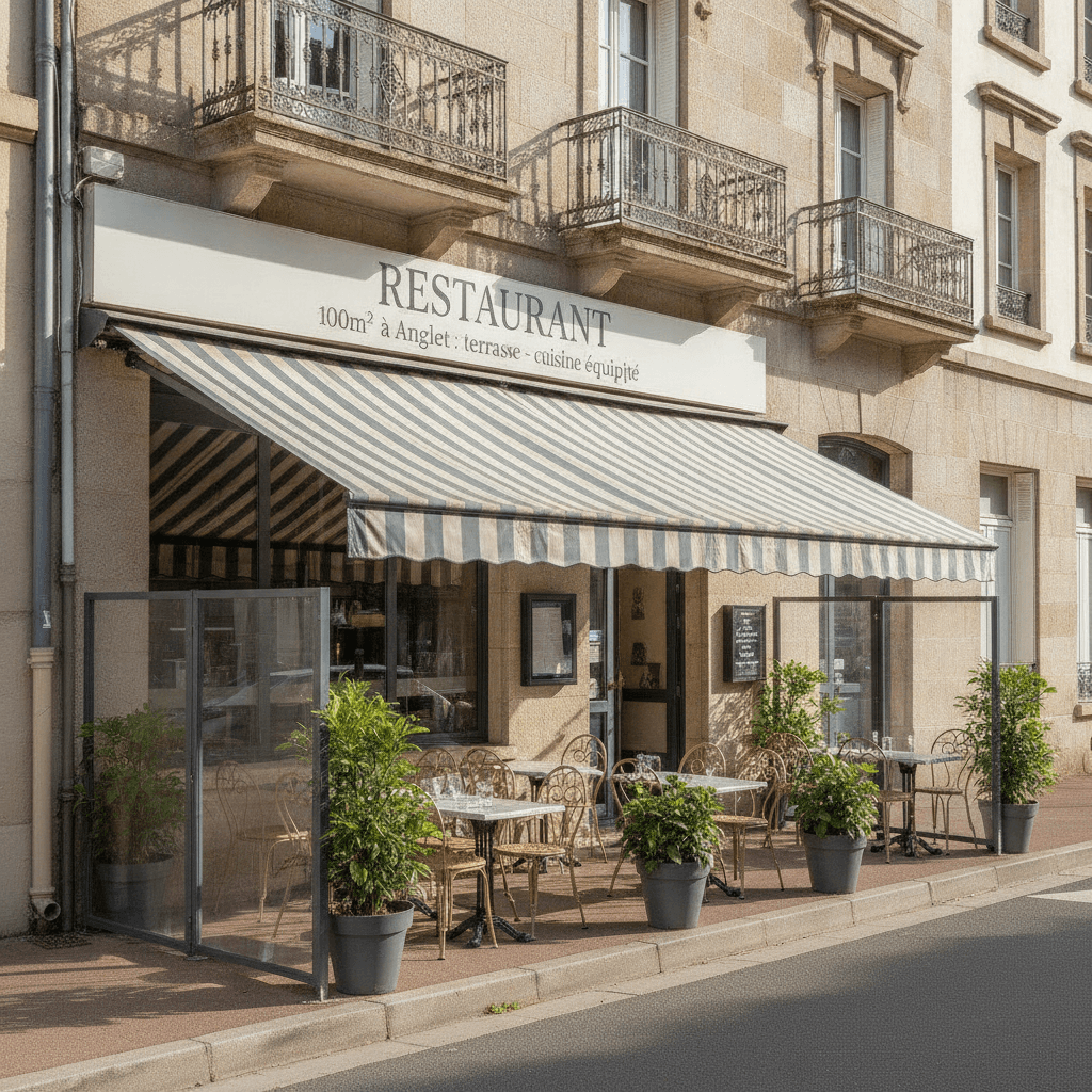 Restaurant 100m² à Anglet : terrasse - cuisine équipée - Image 1