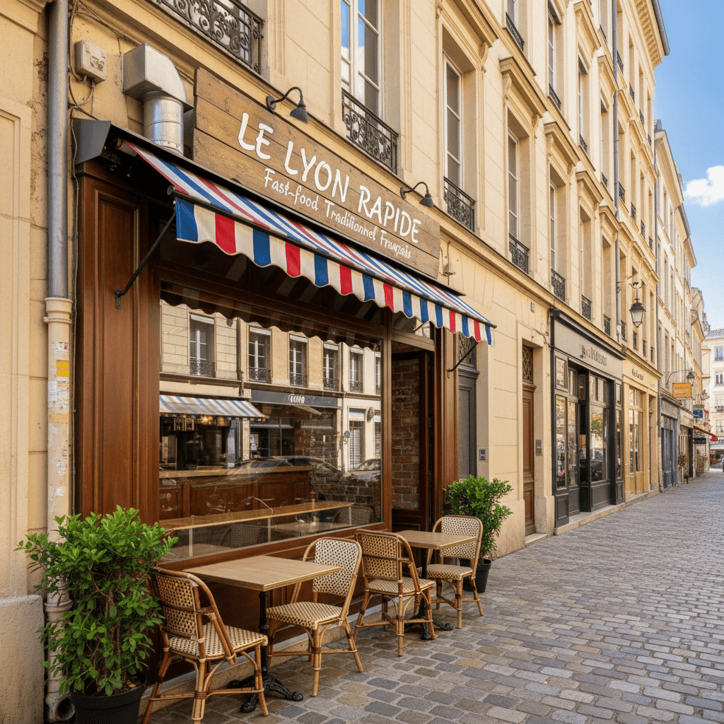 Fast-food 35m² à Lyon : extraction