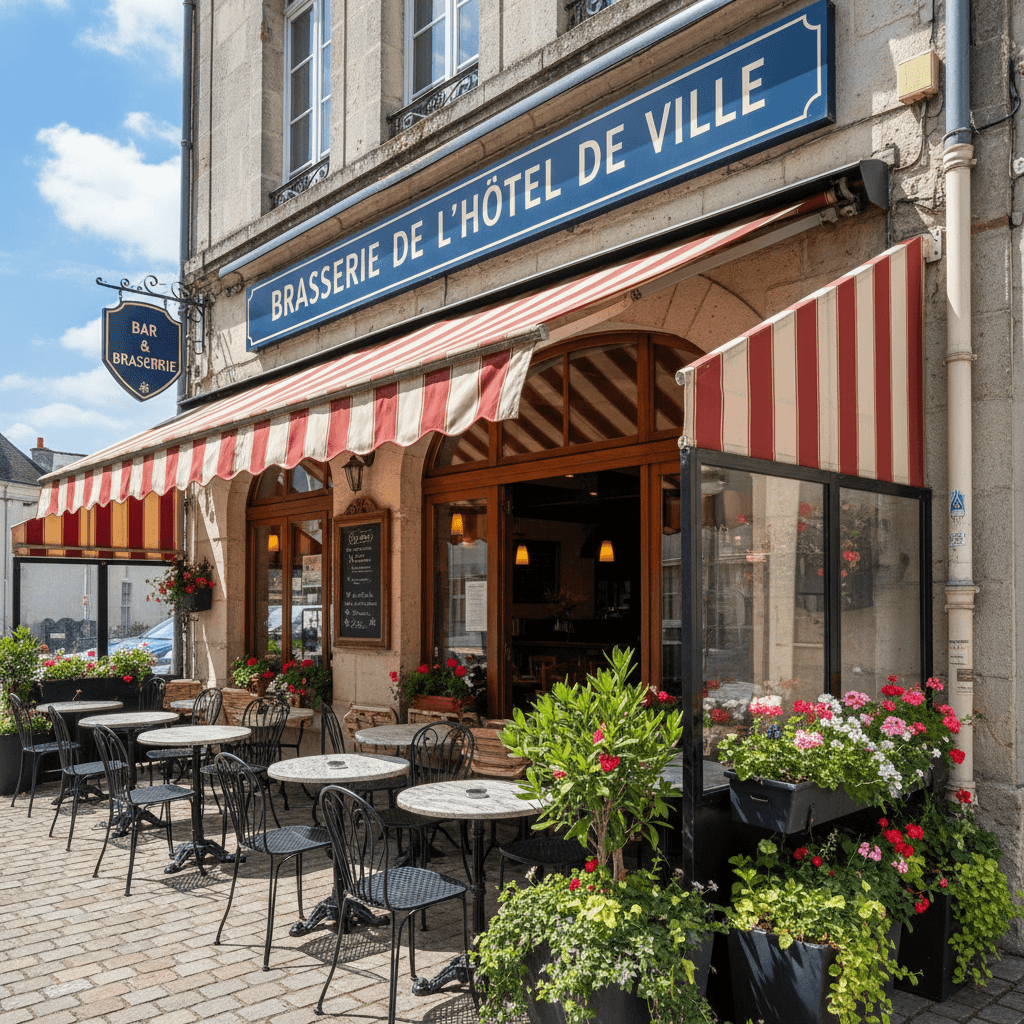Bar-brasserie à La Roche-Sur-Yon : terrasse - cuisine équipée - Image 1