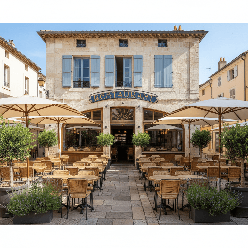 Restaurant 270m² à Montpellier : terrasse - extraction - Image 1