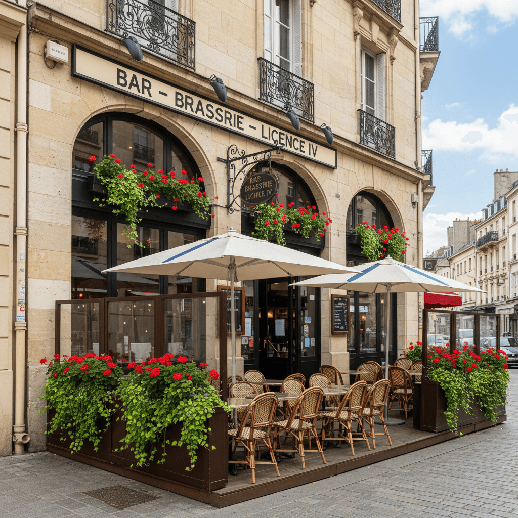 Bar-brasserie à Angers : terrasse - licence IV