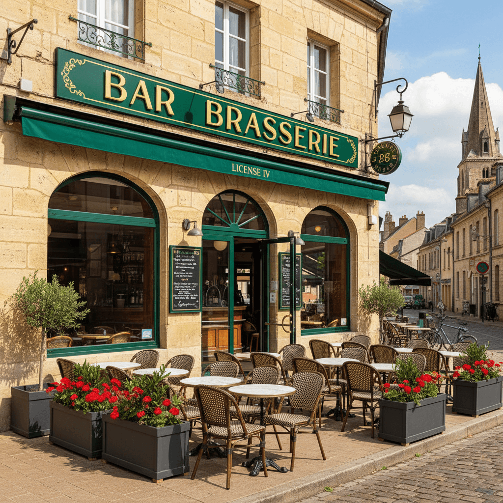 Bar-brasserie 300m² à Varennes-Lès-Mâcon : terrasse - licence IV
