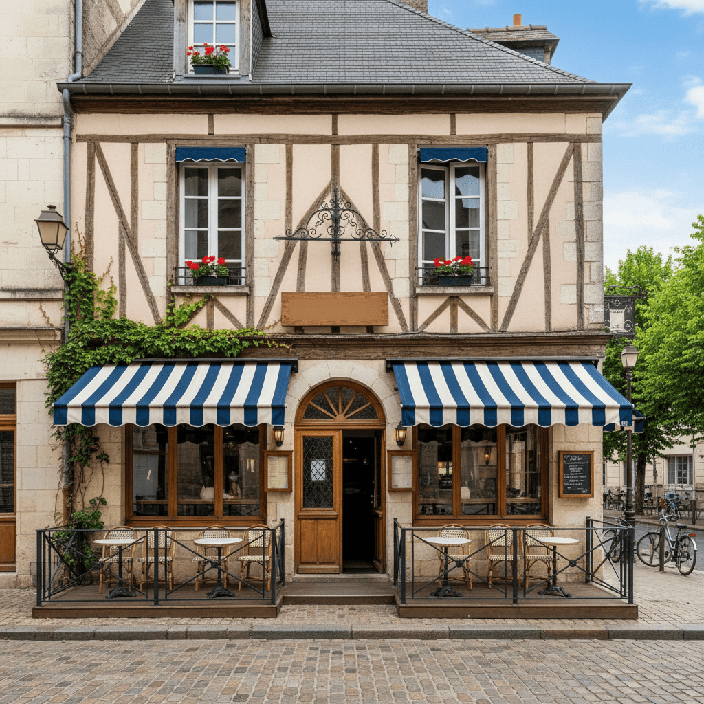 Restaurant 100m² à Caen : terrasse - extraction - Image 1