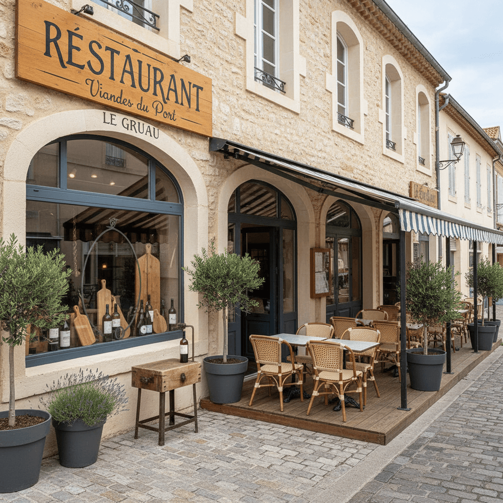Restaurant 140m² à Le Grau-Du-Roi : terrasse - licence IV - Image 1