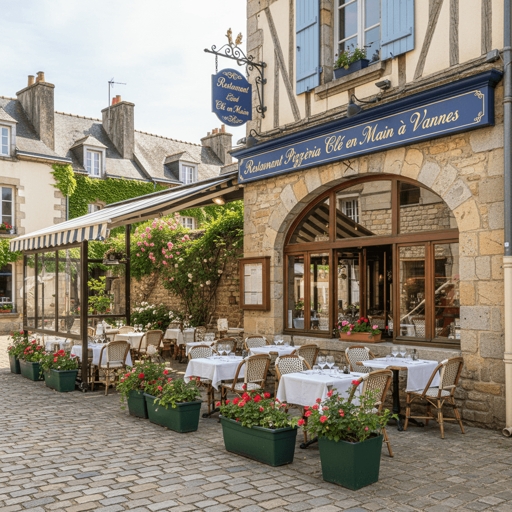 Restaurant à Vannes : terrasse - extraction - Image 1