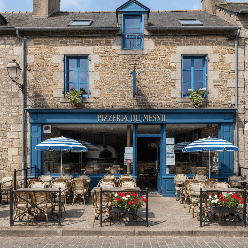 Restaurant à Le Mesnil-Rouxelin : terrasse - licence IV - Image 1