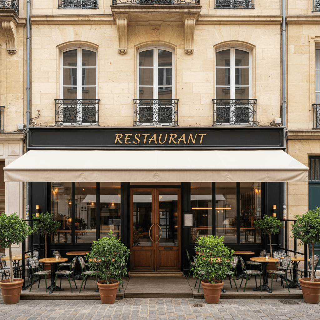 Restaurant 131m² à Bordeaux : terrasse - licence IV
