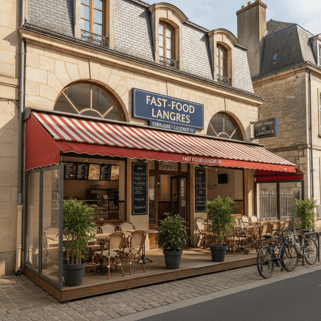 Fast-food 200m² à Langres : terrasse - licence IV - Image 1