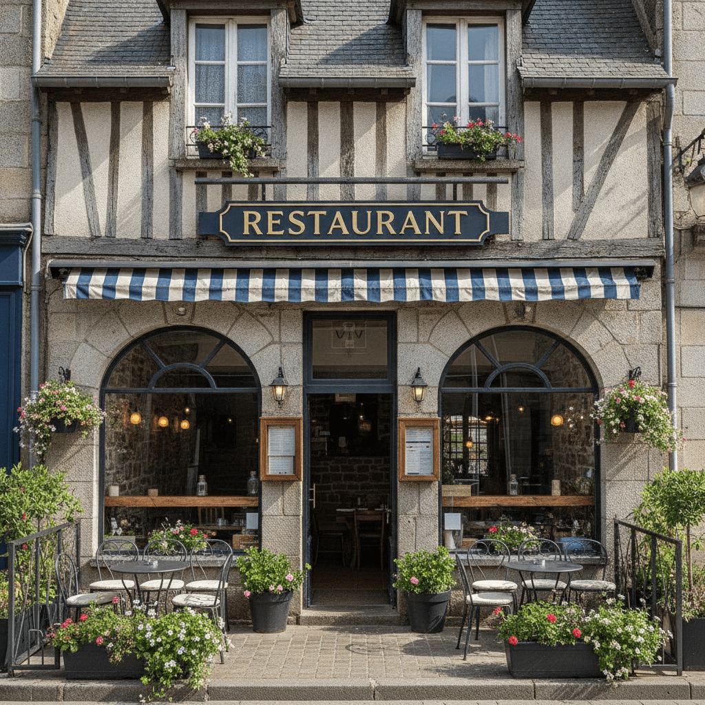 Restaurant 400m² à Dinan : terrasse - licence IV - Image 1