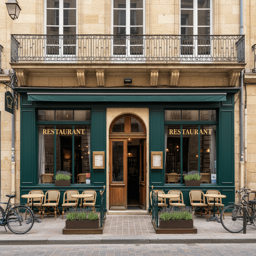 Restaurant 300m² à Bordeaux : terrasse - licence IV