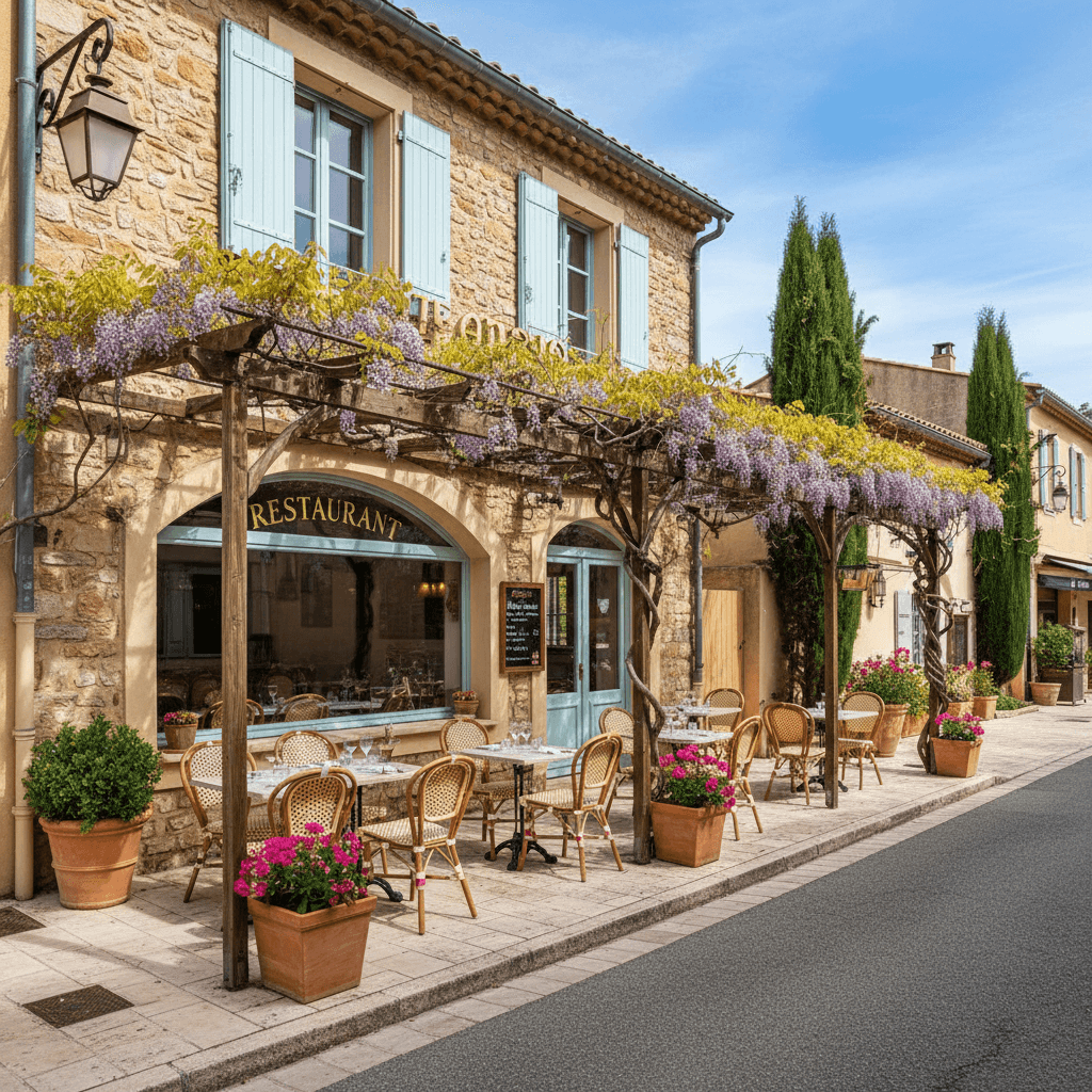Restaurant à Bormes-Les-Mimosas : terrasse - extraction - Image 1