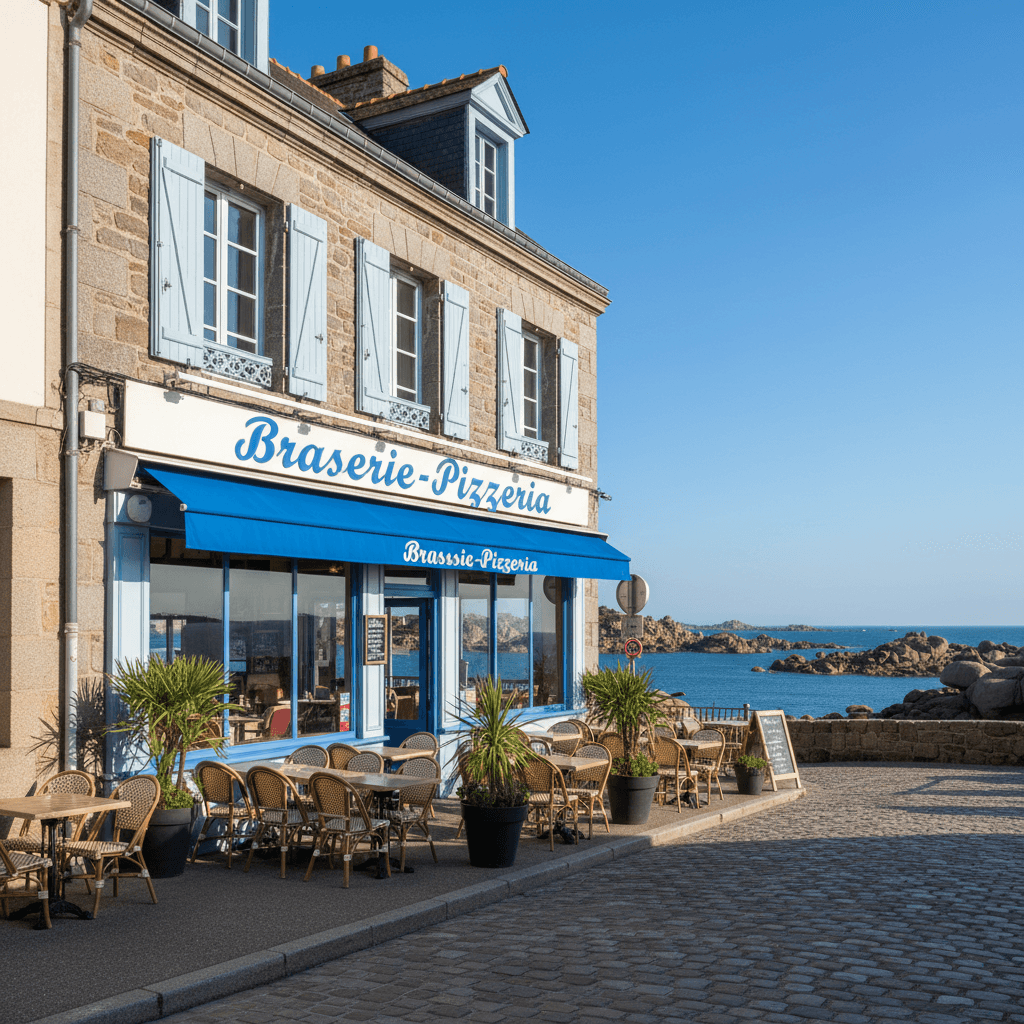 Bar-brasserie 150m² à Perros-Guirec : terrasse - licence IV - Image 1