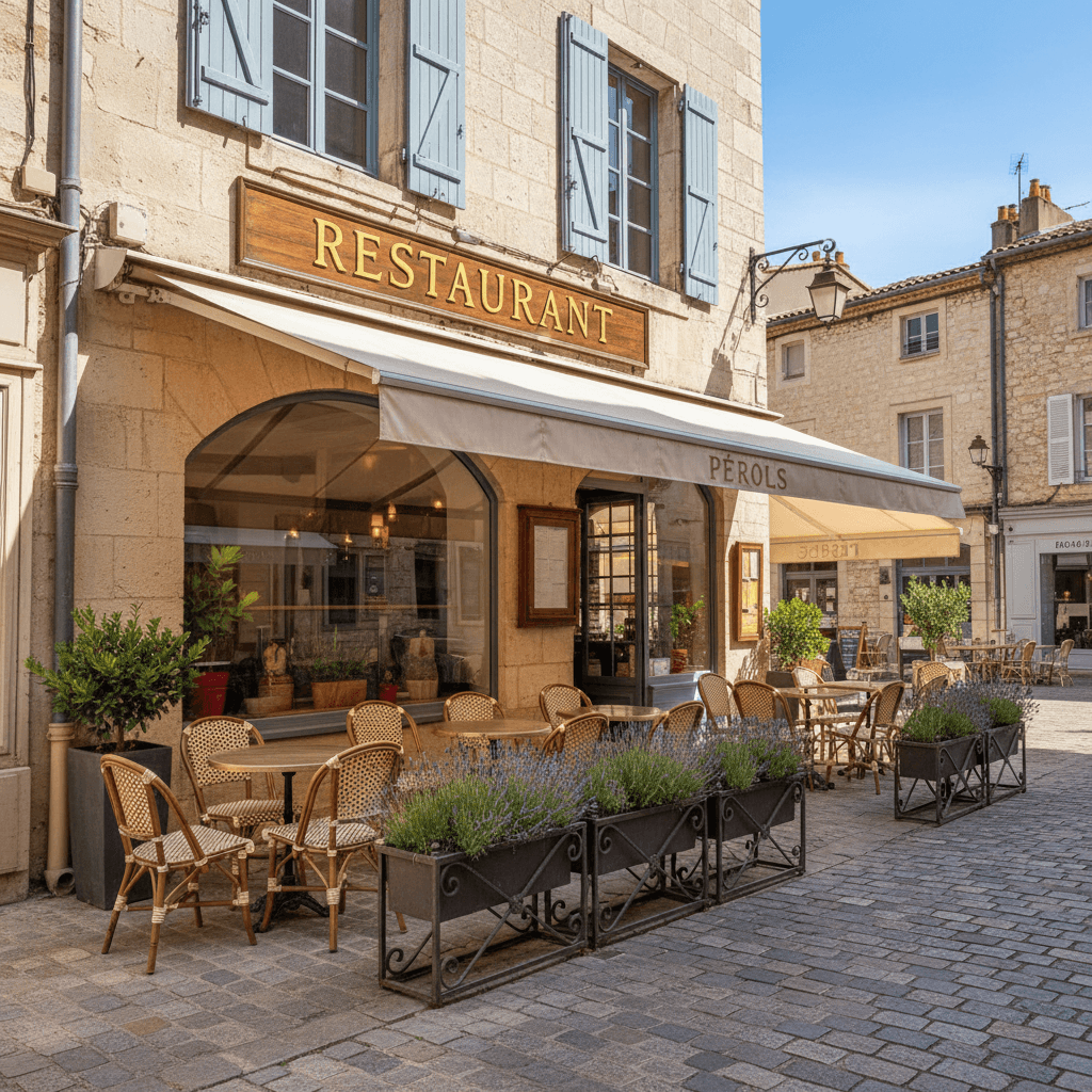 Restaurant 170m² à Pérols : terrasse - licence IV - Image 1
