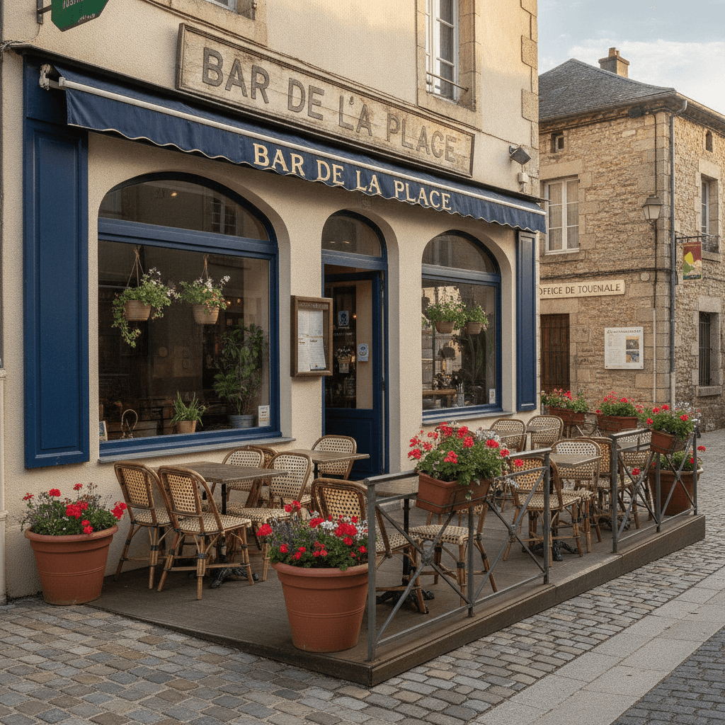 Bar-brasserie 60m² à Saint-Jean-Du-Bruel : terrasse - Image 1