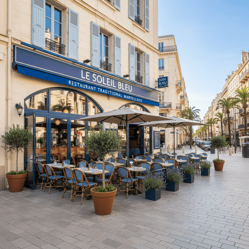 Restaurant 80m² à Marseille : terrasse - licence IV - Image 1